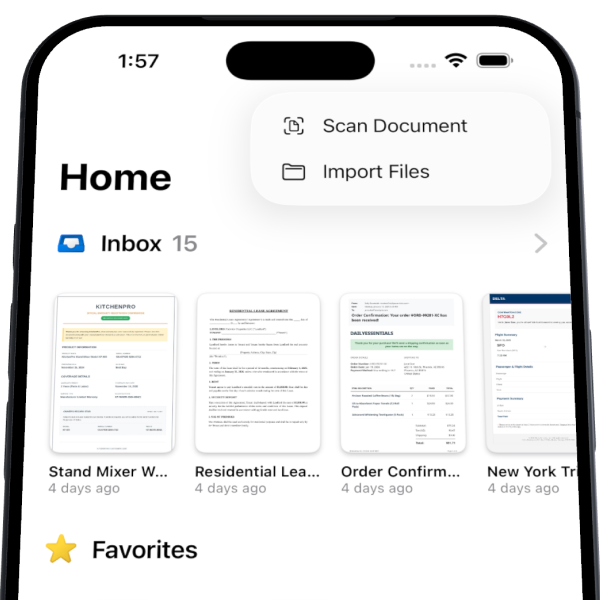 Afterpage camera scanning interface